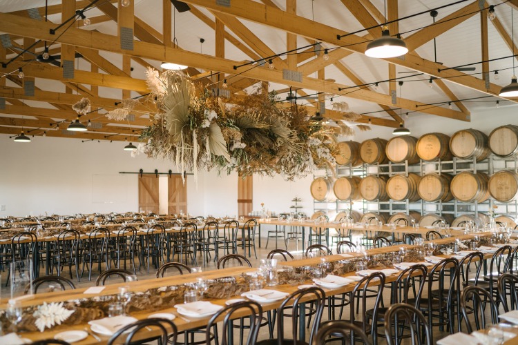 Barn wedding venue at The Burrow in Daylesford VIC