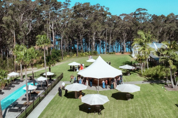 Beachfront wedding venue at Bawley Point