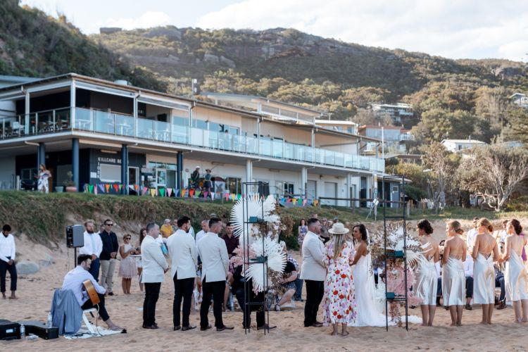 Beachside wedding hall in Killcare