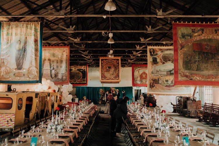 Heritage wedding hall at Lithgow State Mine in the Blue Mountains