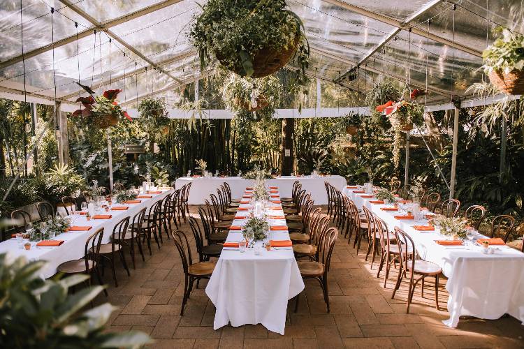 Garden wedding venue at Wild Canary in Brisbane's Brookfield