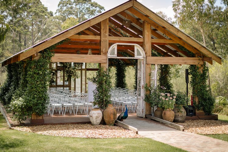 Bush chapel at the Woods Farm, a private property for wedding hire in Jervis Bay