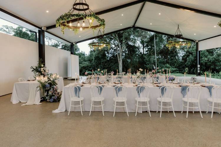 Byron Bay wedding pavilion in a stunning hilltop location