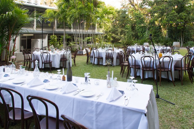 Cairns function centre with outdoor reception area - Seville Mercy