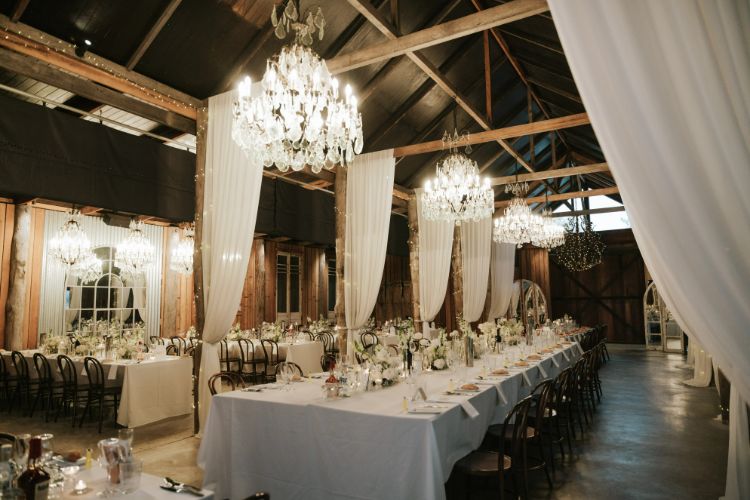 Farm wedding barn at Anambah House