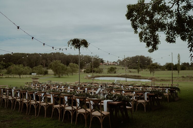 Rustic outdoor wedding at farm venue in Berry NSW