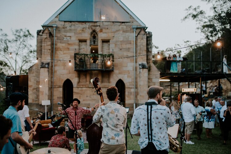 Garden wedding reception at St Joseph's Guesthouse