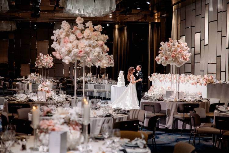 Grand ballroom wedding venue at Crown Towers Barangaroo in Sydney