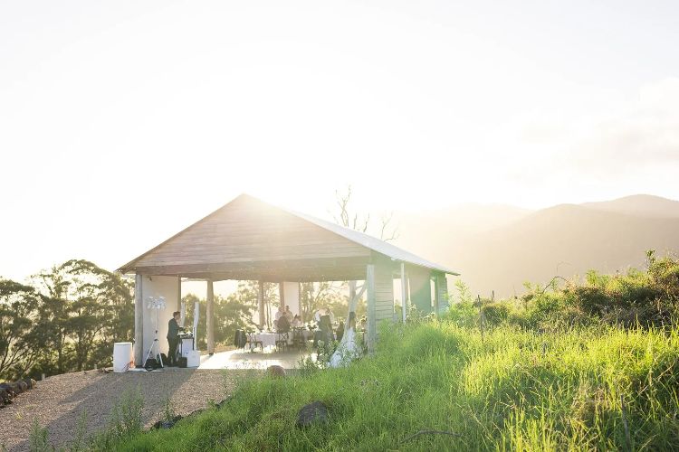 Hilltop barn wedding venue in Tilba Tilba on the South Coast NSW