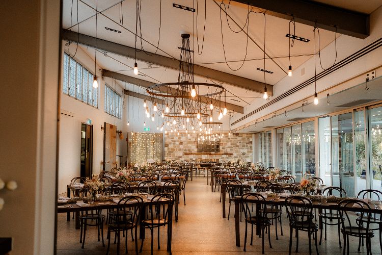 Industrial chic barn wedding venue at The Springs in Peats Ridge, Central Coast
