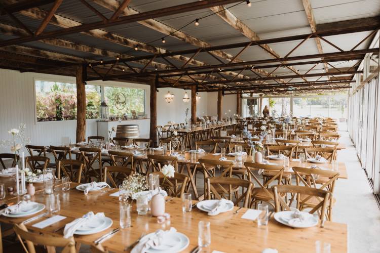 Modern wedding reception venue at Worrowing Estate in Jervis Bay NSW
