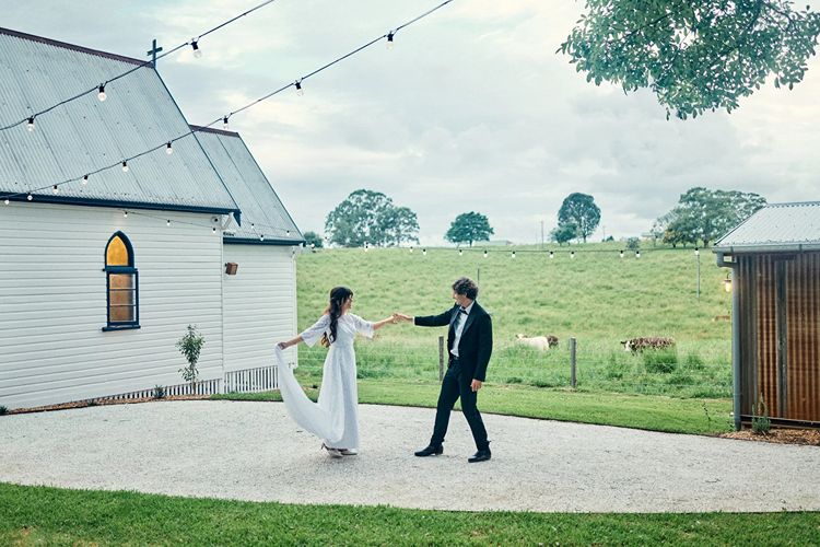 Joy St Peter St Pauls wedding ceremony chapel