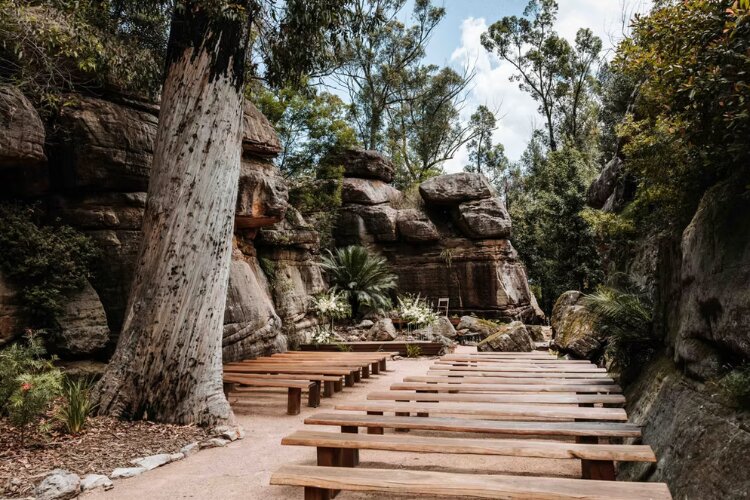 Kangaroo Valley Bush Retreat's beautiful wedding ceremony site