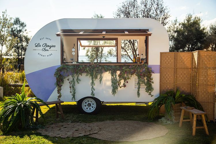 La Boujee vintage caravan bar for hire in Sydney