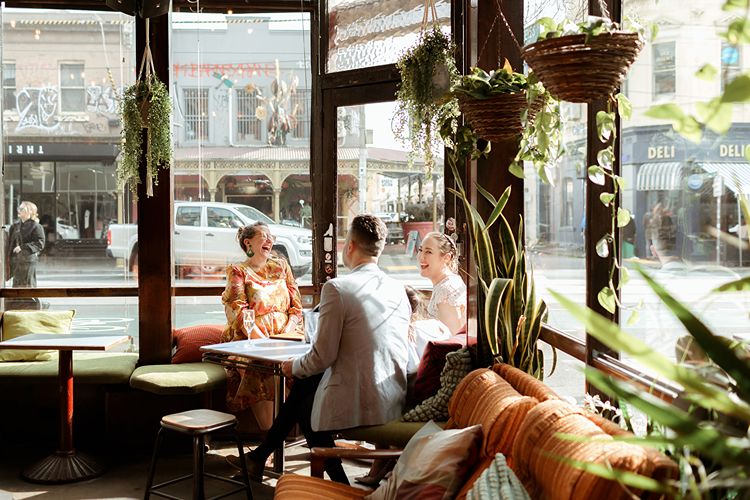 Last minute wedding at a North Melbourne cafe by Megan Jordan