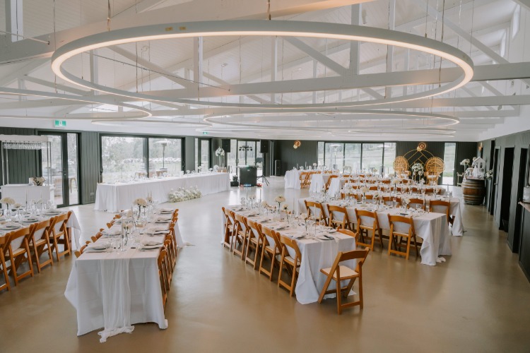 Modern wedding space at Lovedale's La Pera Estate