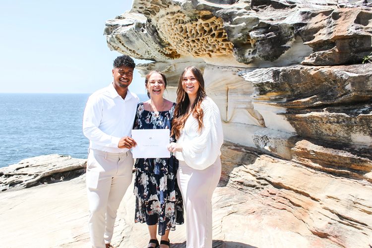 Marboubra Beach Ceremony by Vicki Frittmann