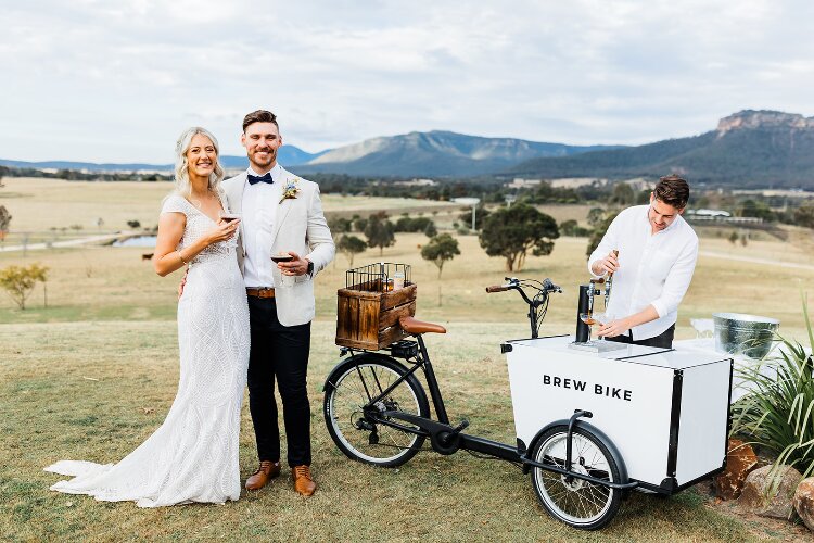 Mobile Cocktail Cart Brew Bike
