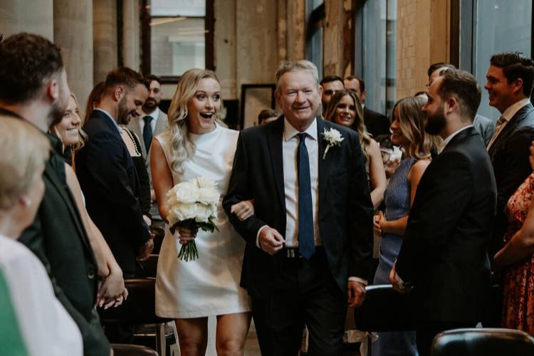 Wedding Ceremony at Old Clare by natural light photographer Emma Hampton