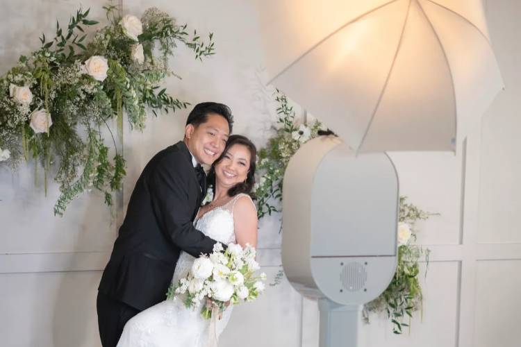 Open photo booth for hire on the Central Coast