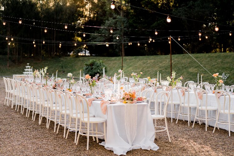 Outdoor wedding location Leaves Fishes