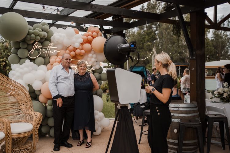 Open photo booth hire in Newcastle NSW