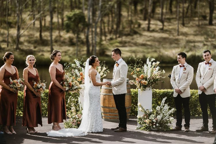 Pontoon ceremony space at Wandin Valley