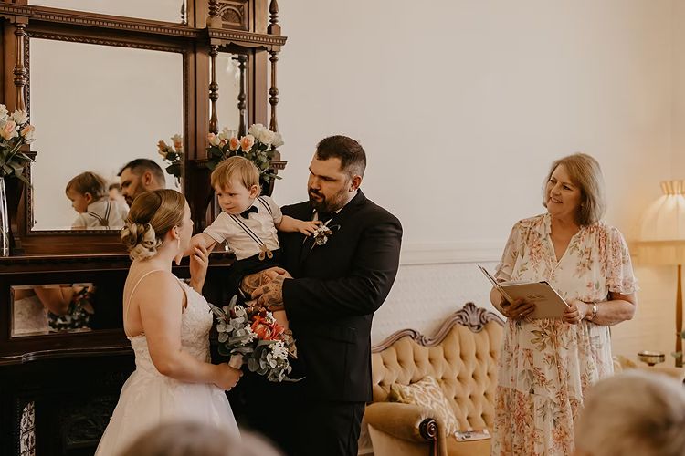 Quick wedding by Anne Miller in Perth