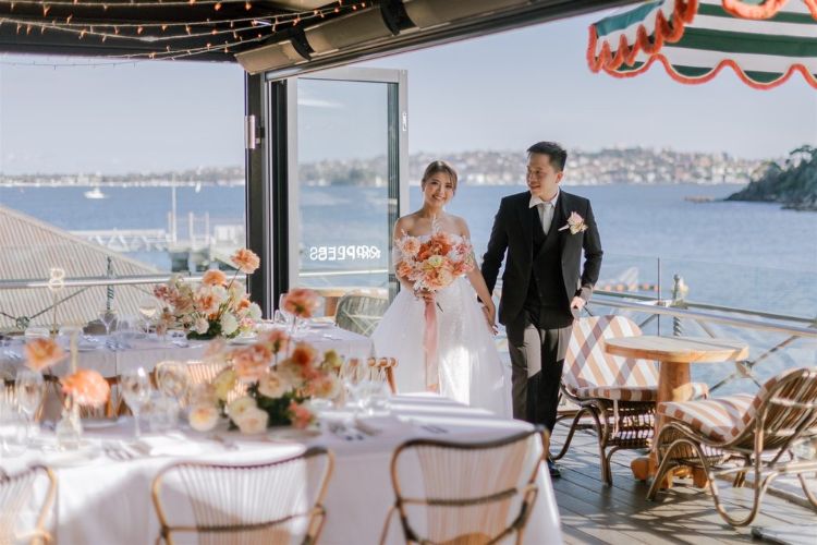 Waterfront restaurant wedding venue in Sydney's Mosman