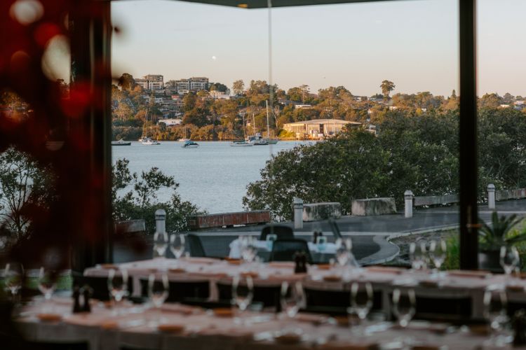 Rhodes Italian restaurant wedding venue with water & parkland views