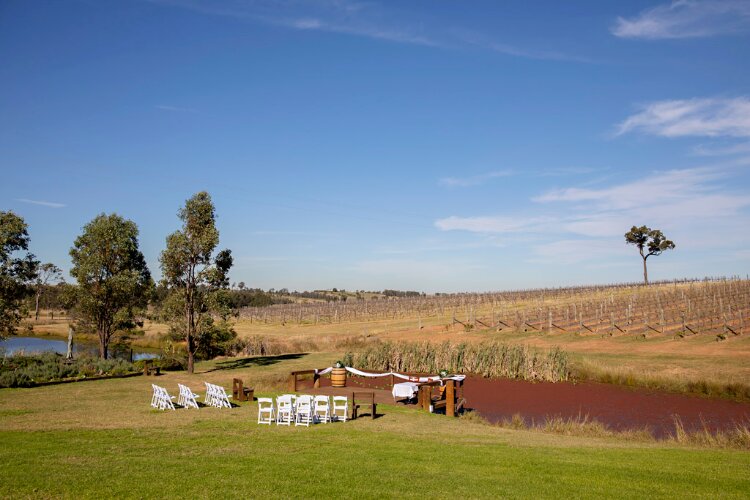 Wedding venue for ceremonies at Ridgeview Estate Hunter Valley