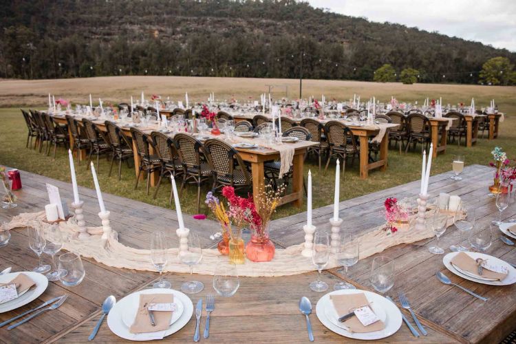 Rustic wedding location in Blue Mountains wilderness