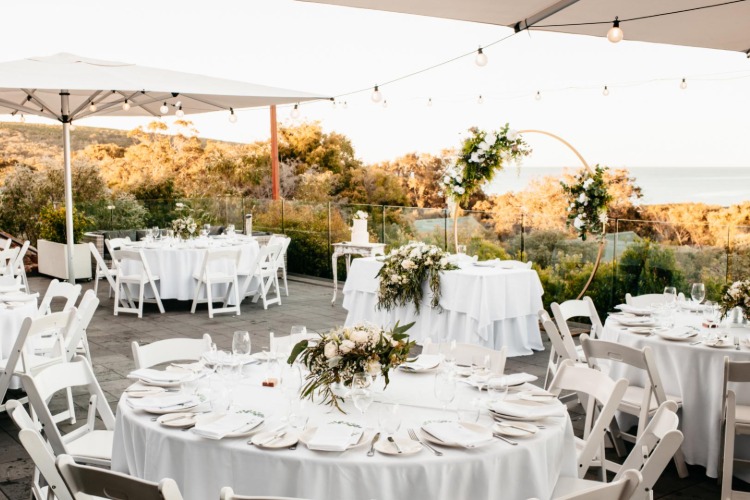 Scenic views wedding venue in Bunker Bay Western Australia