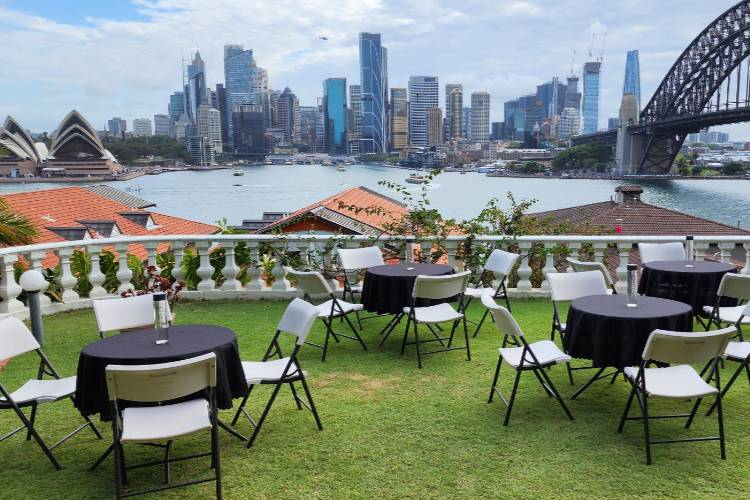 Small DIY wedding venue with Opera House & Sydney Harbour Bridge views