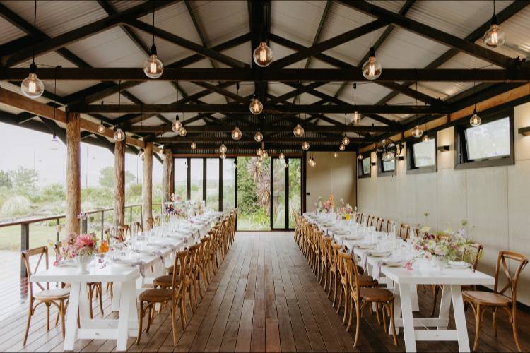 Small barn reception space at Forget Me Not Farm in the Byron Bay Hinterland