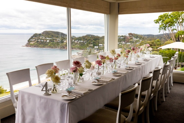 Small beach reception venue on Sydney's Northern Beaches