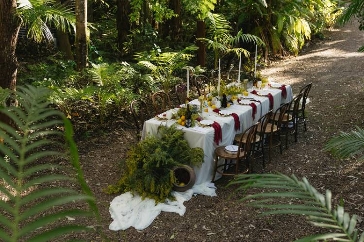 Small reception space at Leaves & Fishes' Rainforest Alley