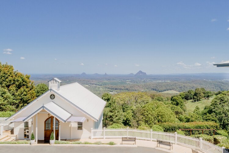Small wedding chapel Tiffanys Maleny