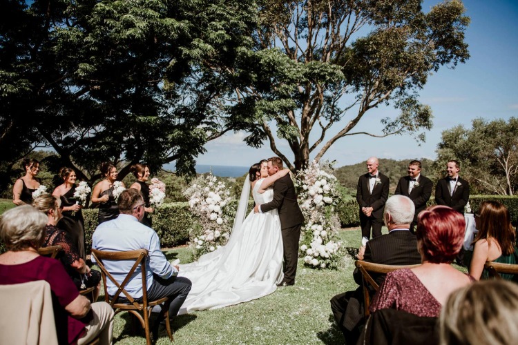 Spectacular wedding venue with ocean views in Tilba NSW