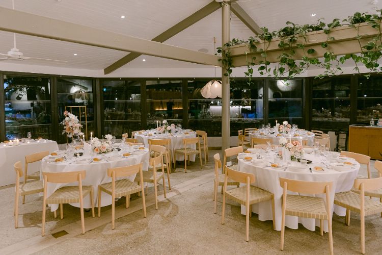 Restaurant wedding venue in the Sydney Botanic Gardens