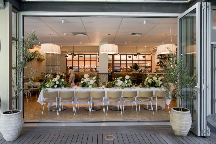 Sydney reception venue with indoor/outdoor dining in Gymea