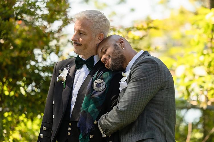 Documentary wedding photo with two grooms in Sydney by photographer Carlita Sari