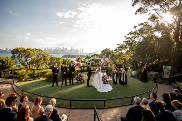 Taronga Zoo's unique ceremony space overlooking Sydney Harbour