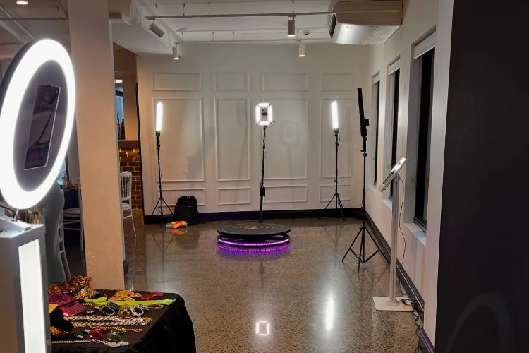 Video booth hire for 360 event
