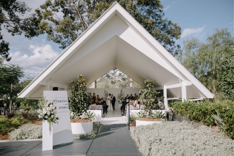 Wedding chapel at elegant vineyard-style wedding venue Greystone Estate