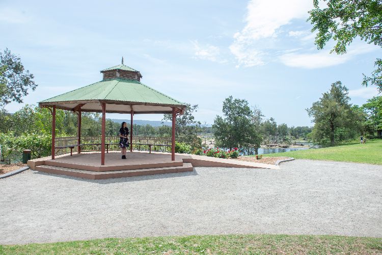 Wedding ceremony location at Weir Reserve in Penrith