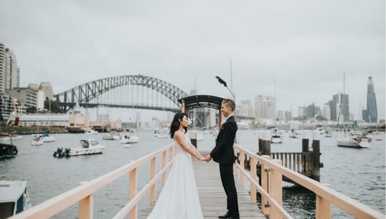 Elopement photographer sydney harbour