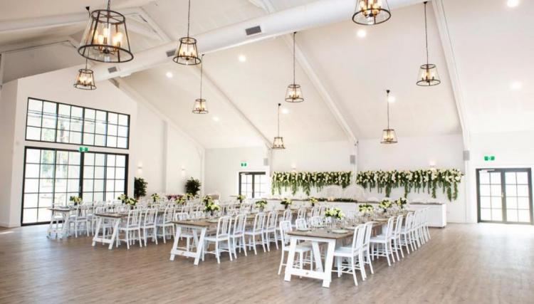 barns sheds wedding venue white