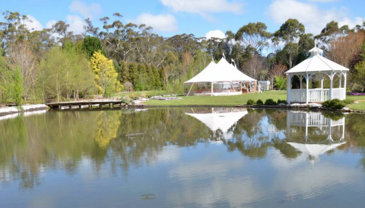 outdoor wedding venue secret garden