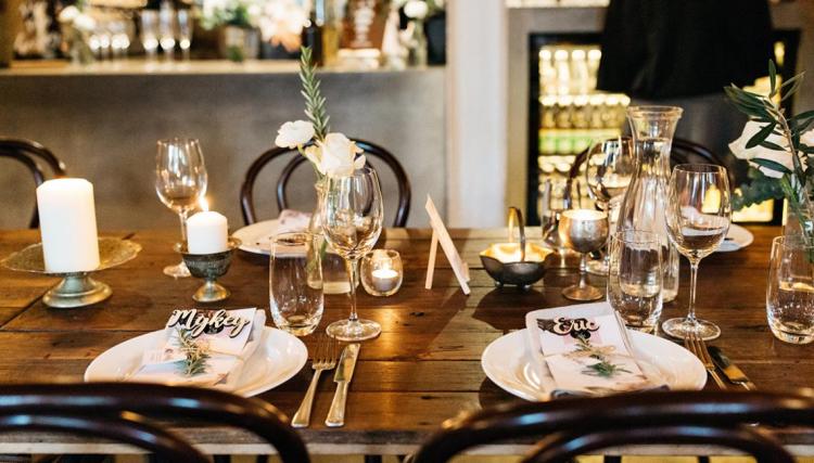 Three Williams Cafe is a moody rustic themed wedding venue in the Sydney CBD
